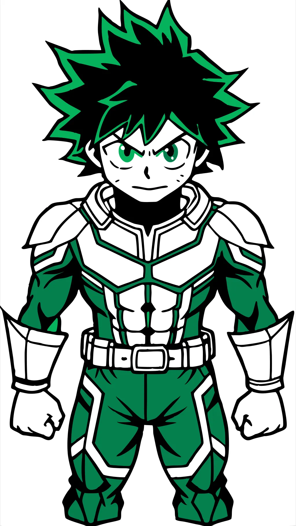 page de couleur deku